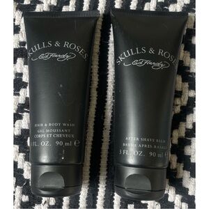Ed Hardy Skull & Roses After Shave Balm & Body Wash